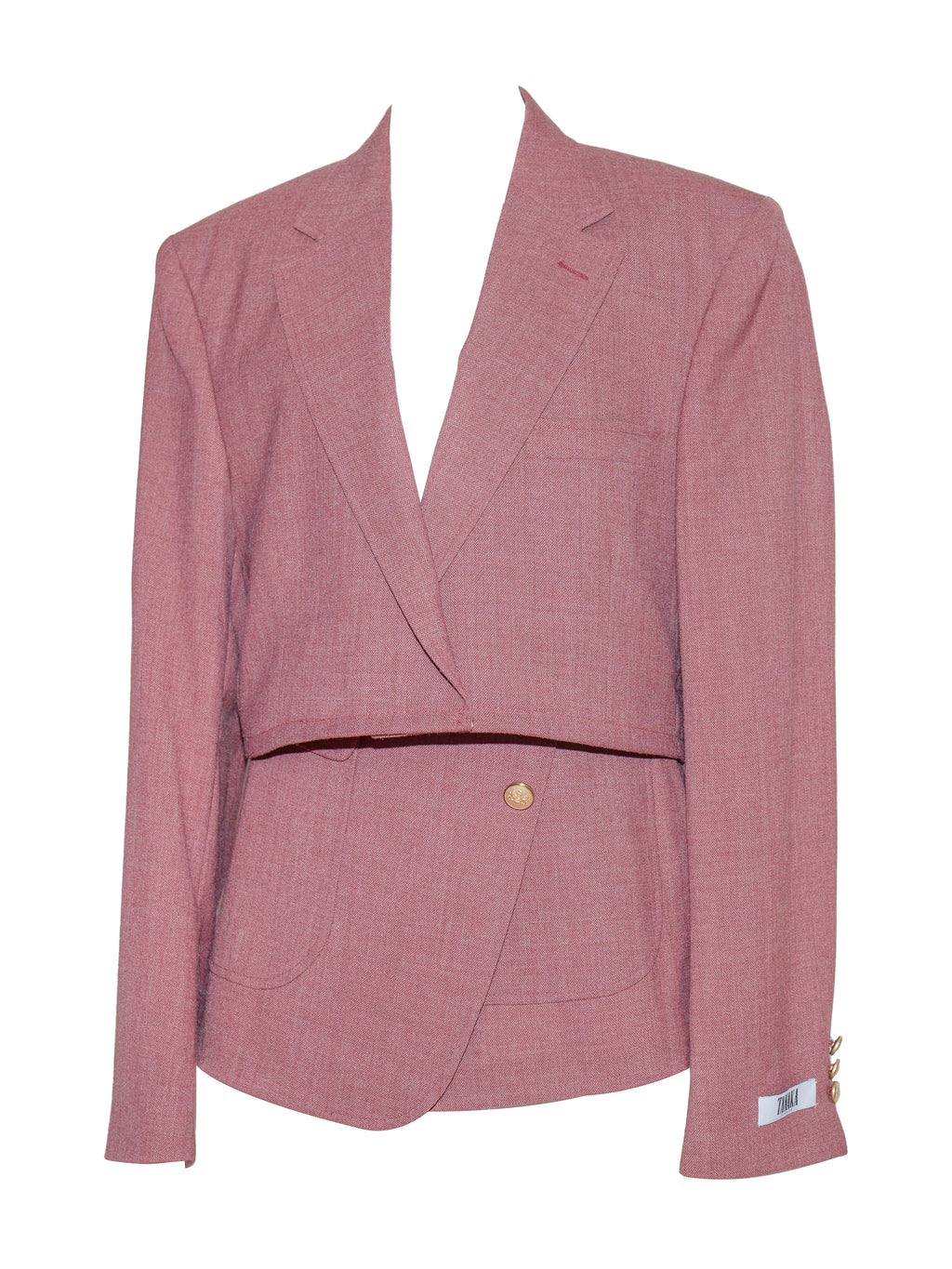 SALMON PINK BLAZER SKIRT SET TANAKA VINTAGE