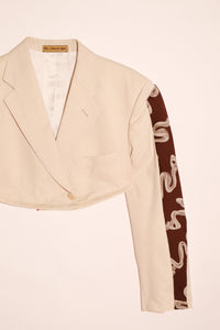 SILK TIE BLAZER