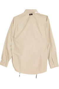 KHAKI CALVIN KLEIN TASSEL SHIRT