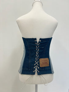 TWO TONE CORSET TOP ~ Large